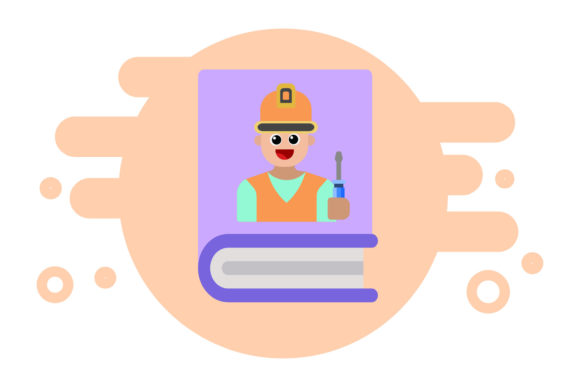 Book Icon Art Repairman Design: A Creative Freebie for Marketing