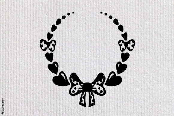 Bow-Tie Wreath: A Versatile Graphic Design Asset for Crafters