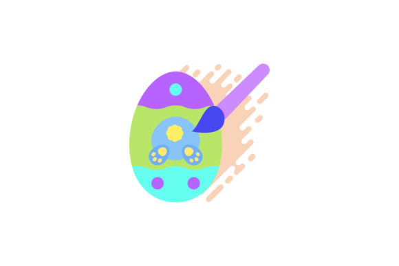 Cute Easter Icon Egg Pictorial Green – A Versatile Design Freebie for Creative Projects