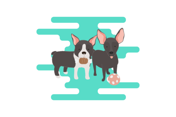 Dog Cute Animal Clipart Background: A Versatile Freebie for Small Business Graphics