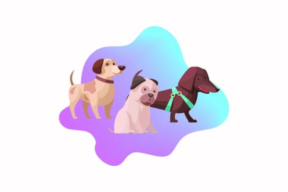 Dog Vector Gradient Background Review for Real Embroidery Projects