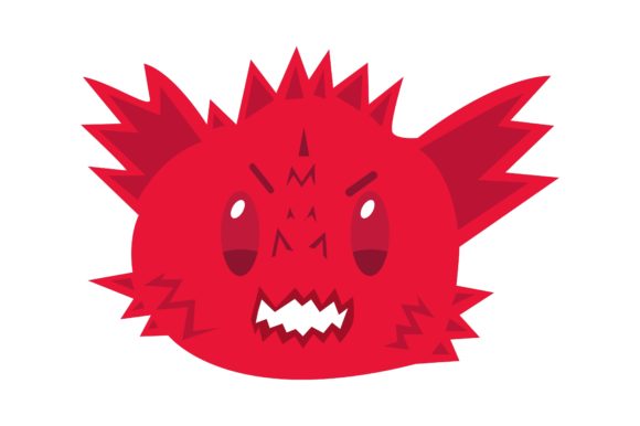 Dragon Cute Head Red: A Versatile Graphic Design Asset for Crafts and Branding