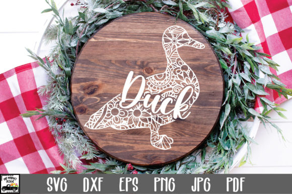 Duck Mandala: A Graphic Design Asset for Crafts and Branding