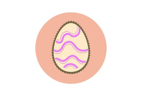 Easter Egg Decoration Jagged Edge: A Festive Graphic for Handmade Businesses