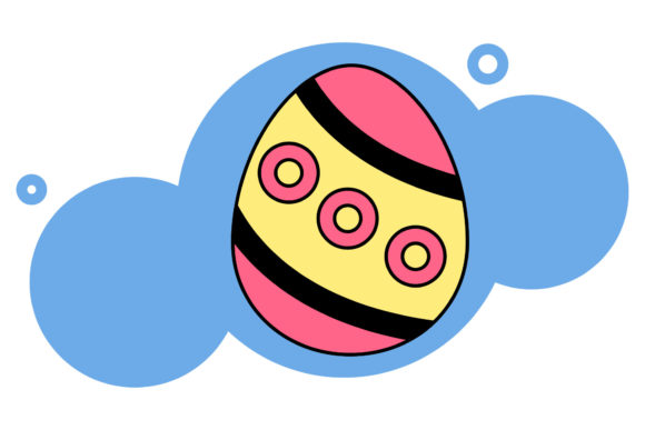 Easter Icon Creative Art Donuts Design: A Versatile Graphic Freebie for Content Creators