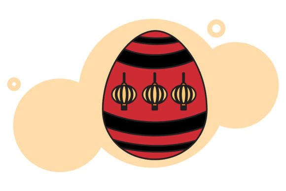 Easter Icon Creative Art Lanterns Design – A Graphics Freebie for Branding & Marketing