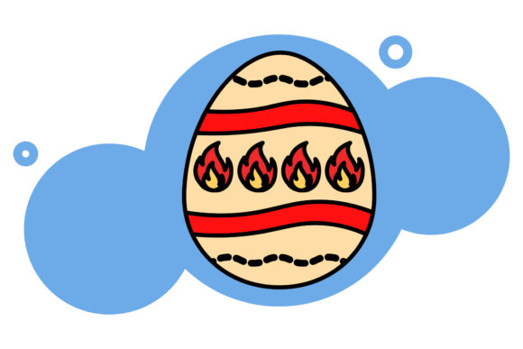 Easter Icon Creative Vector Fire Design: A Vibrant Asset for Local Business Branding