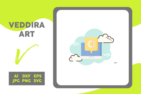 Easter Icon Daisy Desktop Cloud White: A Graphics Freebie for Polished Content