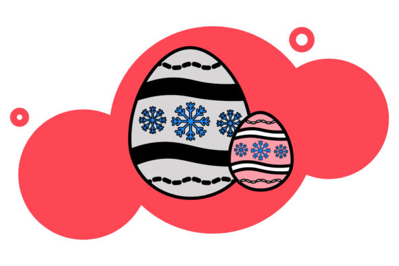 Easter Icon Design Creative Snowflake for Real Embroidery Projects