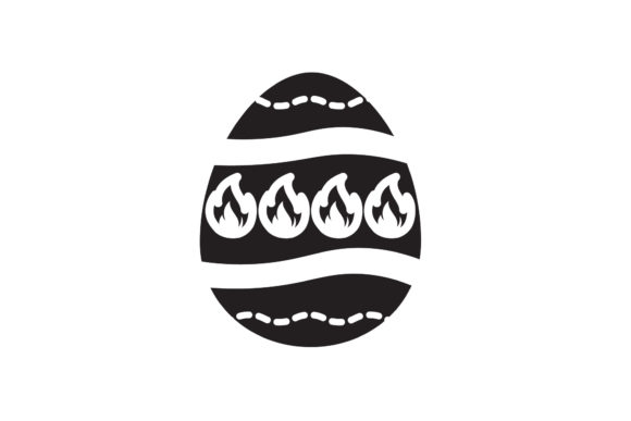Easter Icon Fire Black Filled Design Art: A Powerful Graphic Freebie for Marketers