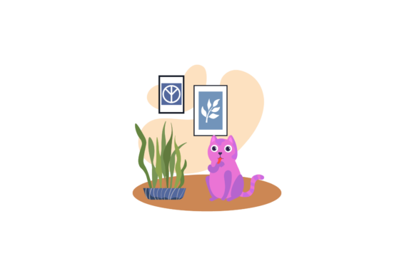 Icon Cat Cute Shocked: A Versatile Graphic Design Asset for Local Business Branding