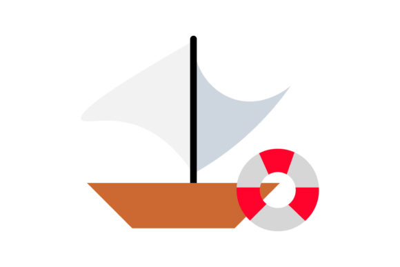 Travel Icon Boat Design Creative Buoy – A Free Graphic Asset for Local Business Branding
