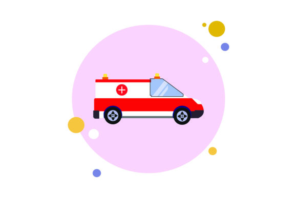 Travel Icon Creative Ambulance Vector – A Versatile Freebie for Crafters