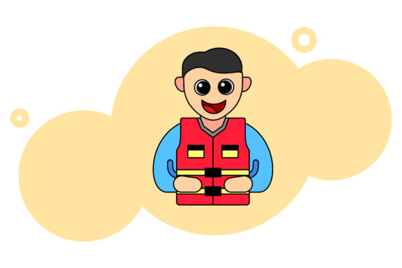 Travel Icon Creative Life Jacket Design: A Graphics Freebie for Polished Publishing