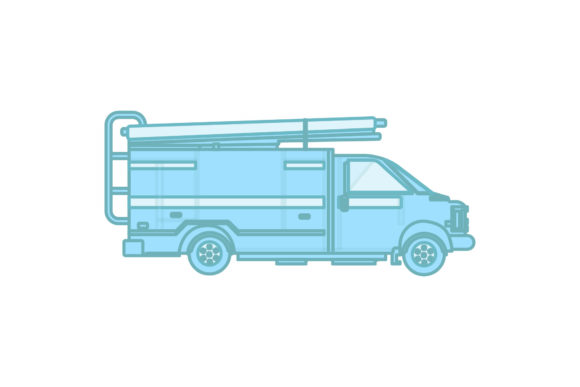 Travel Icon Fire Truck Art Car Design – A Graphic Freebie for Bold Branding