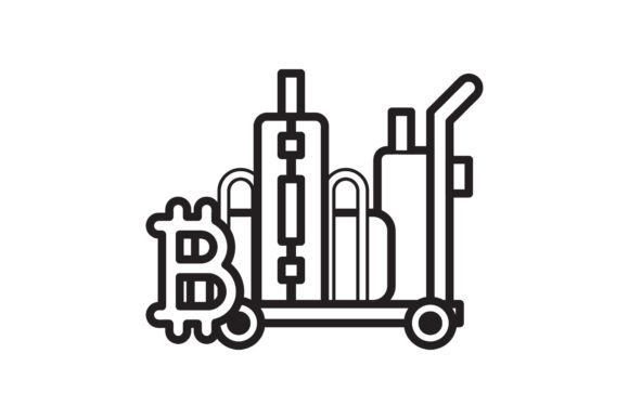 Travel Icon Trolley Suitcase Black Line: A Versatile Graphic Design Asset for Content Creators