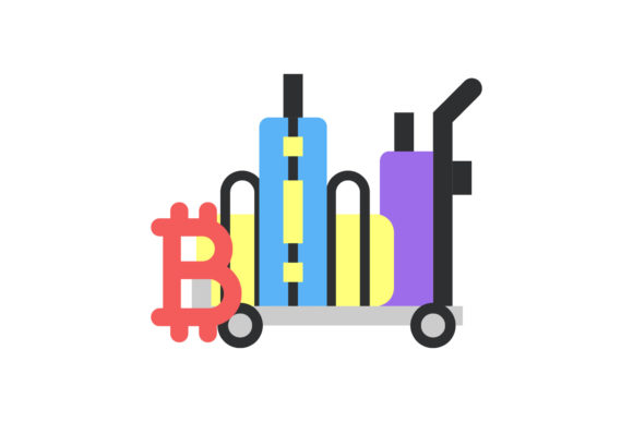Travel Icon Trolley Suitcase Design Art: A Graphics Freebie Worth Adding to Your Toolkit